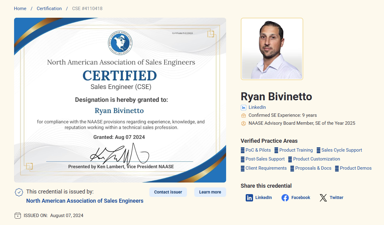 A New Way to Verify the NAASE Certification Credential